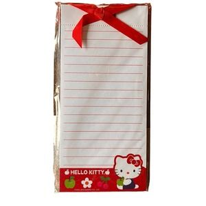 Vintage 2010 Hello Kitty list note pad with magnetic back